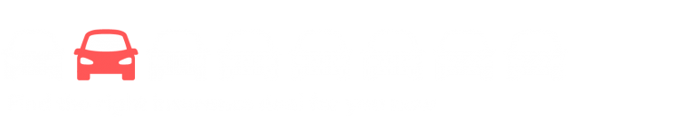 banner for comprehensive car insurance with row of six white cars and one red car with apply for quote button