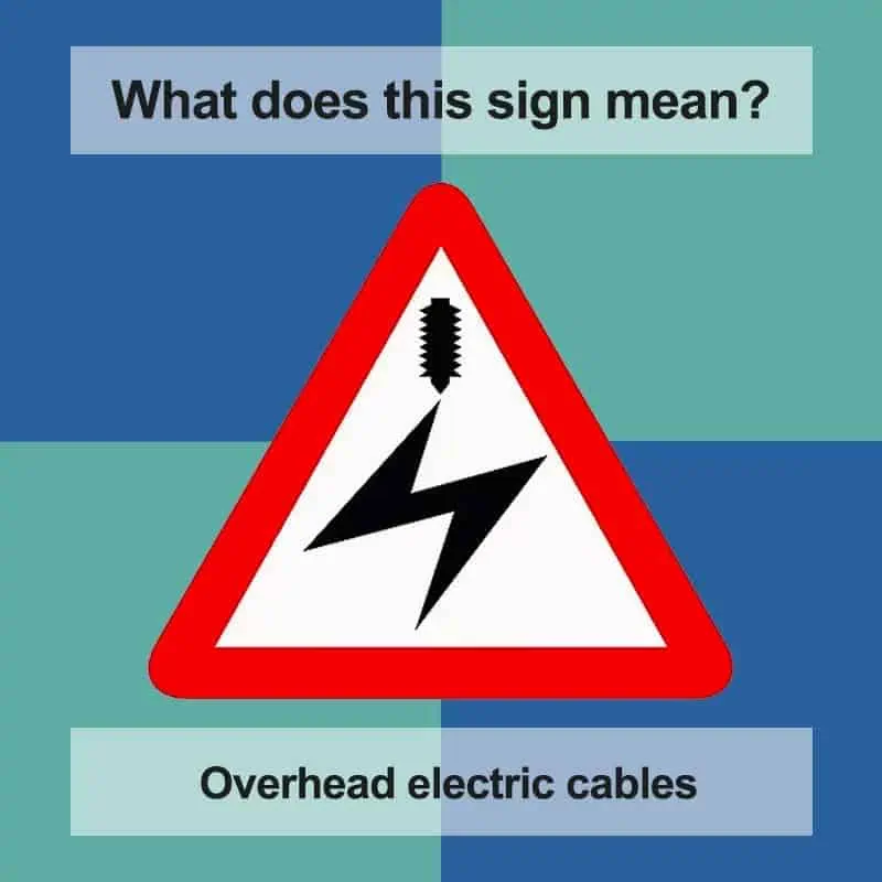 Roadsign Overhead Electric Cables Answer Min