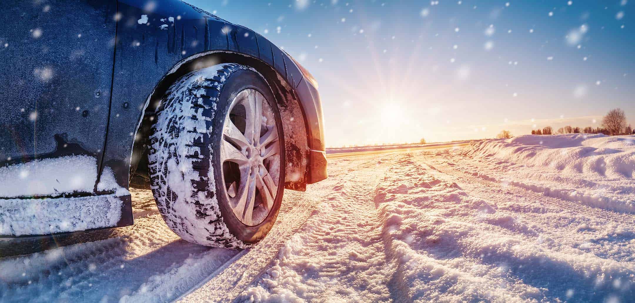 Car In Snowy Conditions