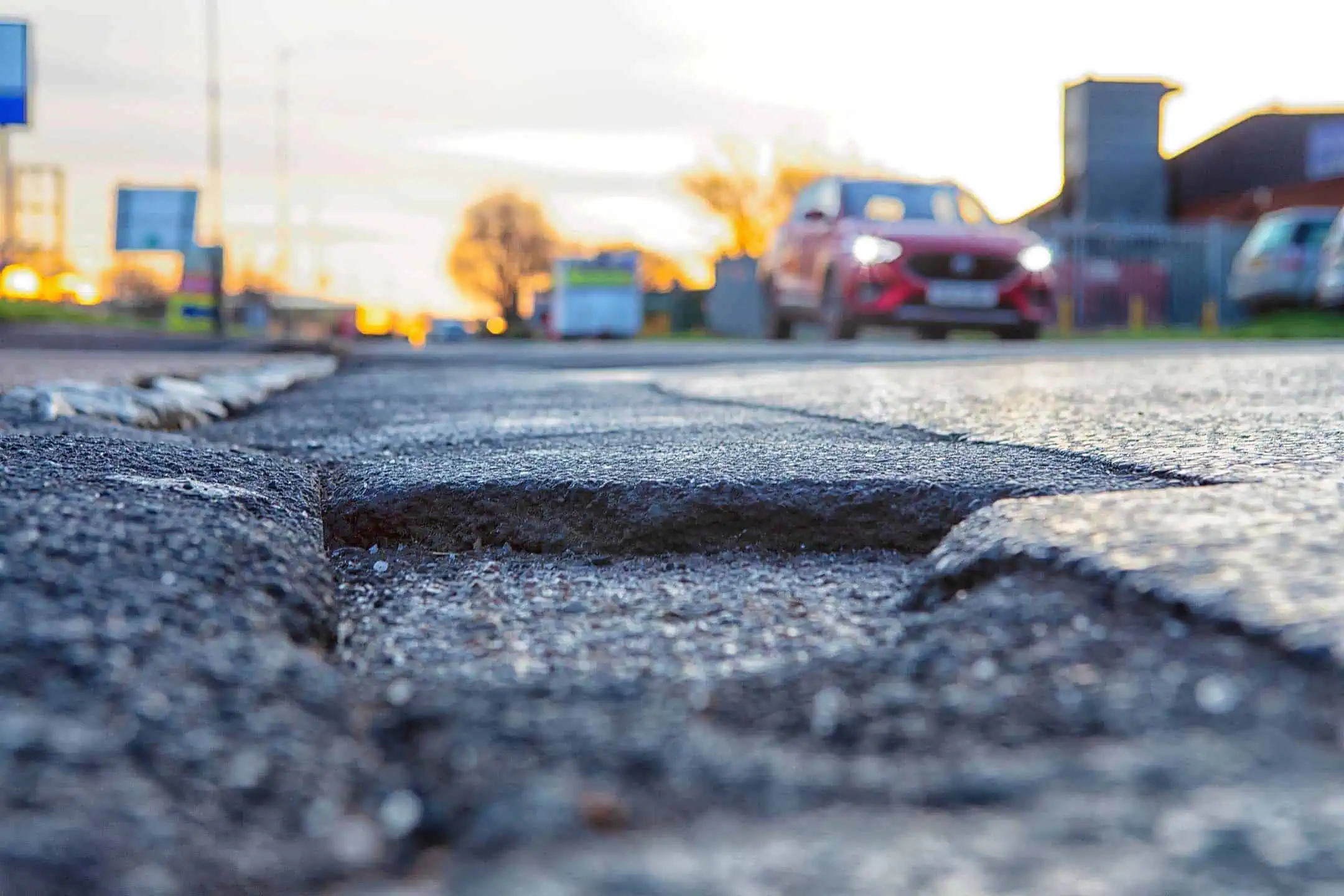 Pot Hole In Road