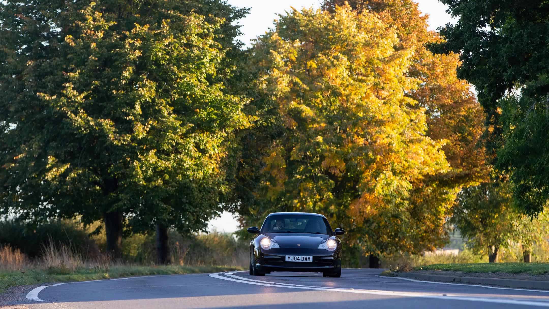 Car On Country Road Autumn